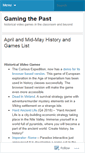 Mobile Screenshot of gamingthepast.net