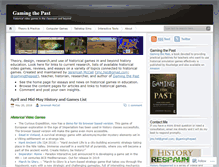 Tablet Screenshot of gamingthepast.net